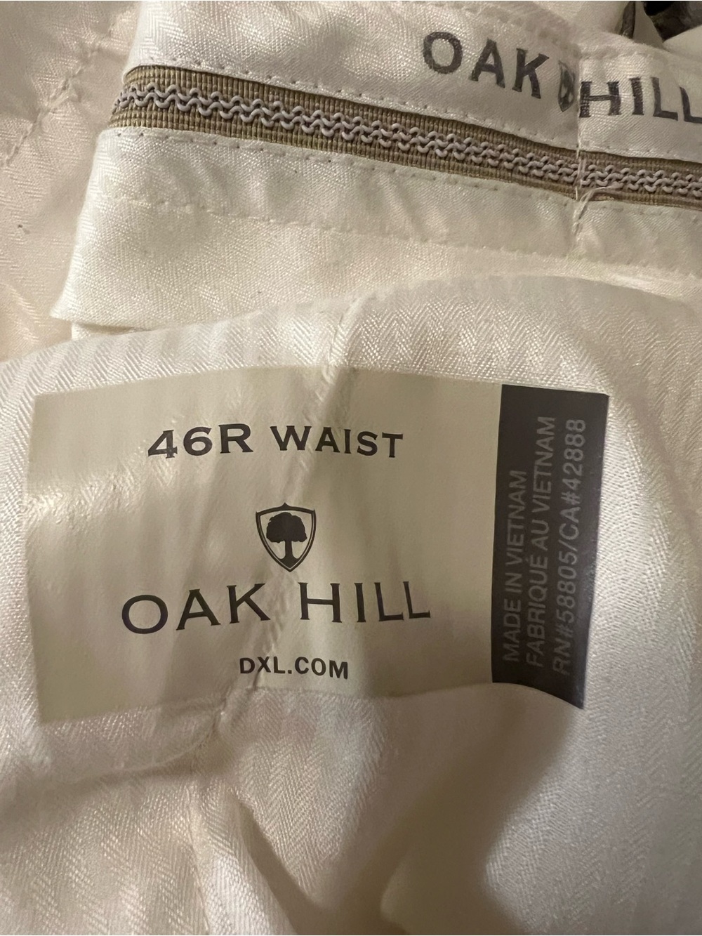 Oak Hill Chino Shorts 46R Waist Beige - Picture 3 of 4